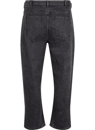 Zizzi Jean ample avec longueur raccourcie, Dark Grey Denim, Packshot image number 1