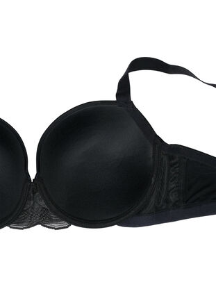 Zizzi Soutien-gorge moulé avec résille, Black, Packshot image number 3