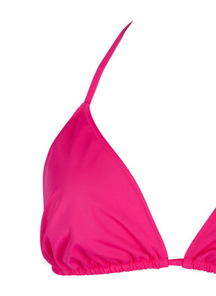 Zizzi Haut de bikini forme triangle de couleur unie, Vivacious, Packshot image number 2