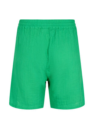Zizzi Short en mousseline de coton avec poches, Jolly Green, Packshot image number 1