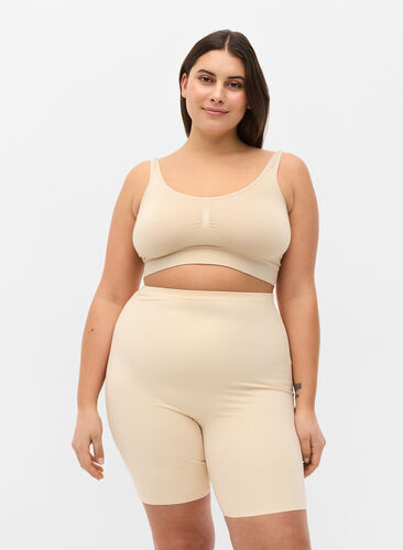 Zizzi Short shapewear léger à taille haute, Nude, Model image number 0