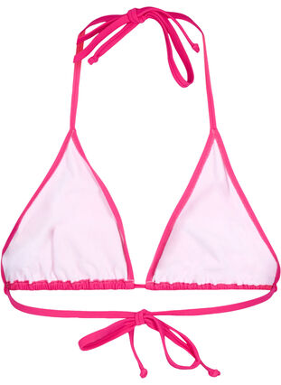 Zizzi Haut de bikini forme triangle de couleur unie, Vivacious, Packshot image number 1