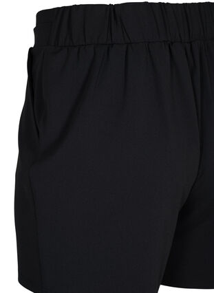 Zizzi Short avec poches et coupe ample, Black, Packshot image number 3