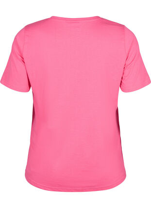 Zizzi FLASH - T-shirt à col rond, Hot Pink, Packshot image number 1