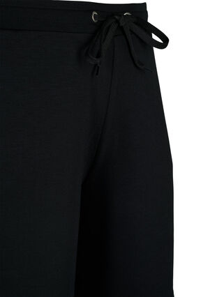 Zizzi Shorts en mélange de modal avec des poches, Black, Packshot image number 2