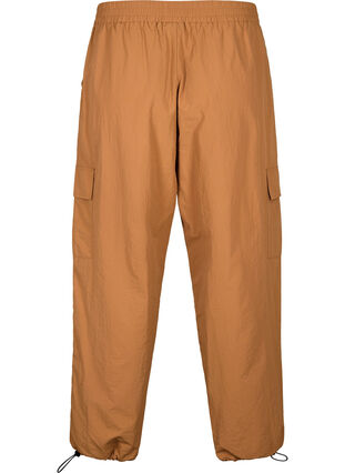 Zizzi Pantalons cargo avec cordon élastique ajustable, Sand, Packshot image number 1