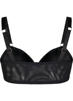 Zizzi Soutien-gorge moulé à dentelle et à fermeture avant, Black, Packshot image number 1