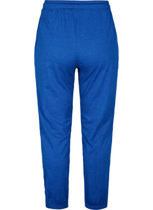 Zizzi Pantalon de sport avec poches et cordons coulissants, S. Blue / Black Mel., Packshot image number 1