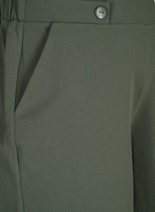 Zizzi Short avec poches et coupe ample, Thyme, Packshot image number 2