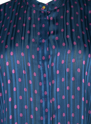 Zizzi Chemisier à pois (GRS), Vintage Indigo Dot, Packshot image number 2