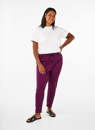 Zizzi Pantalon Maddison, Potent Purple, Model image number 0