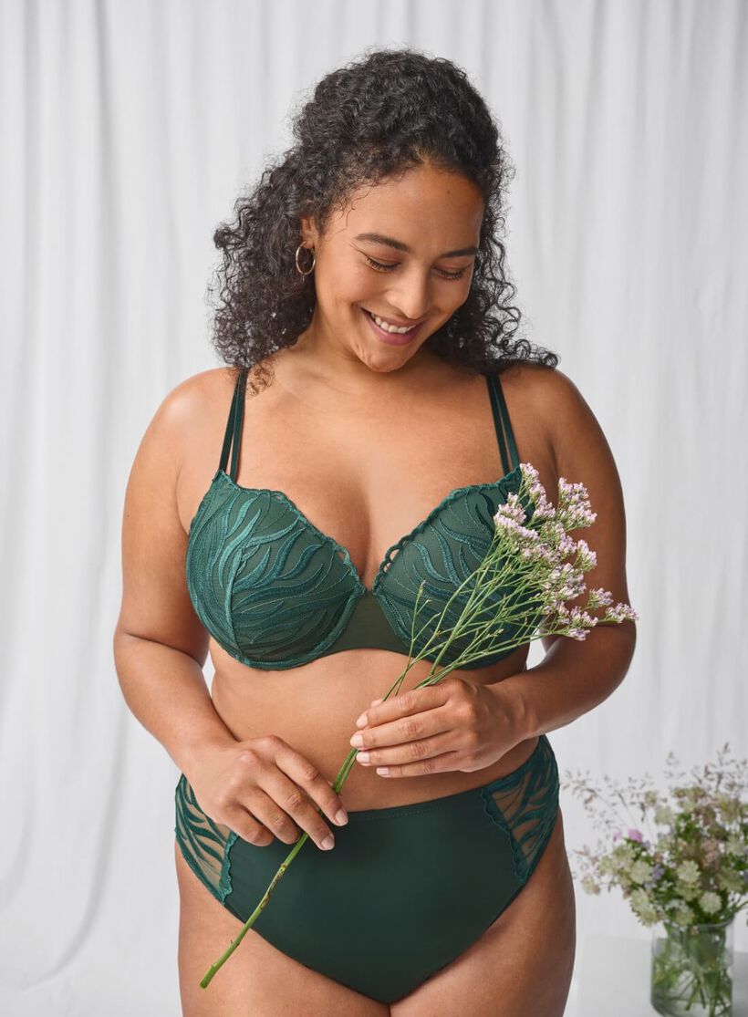 Zizzi Soutien-gorge moulé avec broderie, , Model, 1