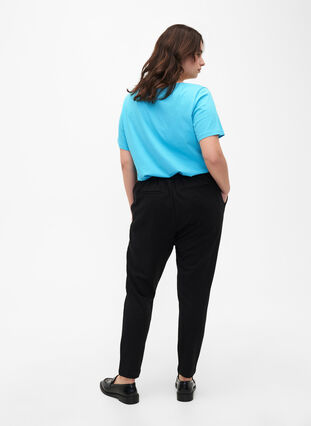 Zizzi Pantalon court avec poches, Black, Model image number 1