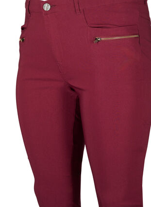 Zizzi Pantalon moulant avec détails de fermetures éclairs , Port Royal, Packshot image number 2