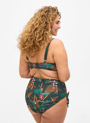 Zizzi Bas de bikini à motifs, Boheme Palm Aop , Model image number 1