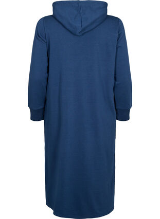 Zizzi Robe sweat-shirt à capuche, Dress Blues, Packshot image number 1