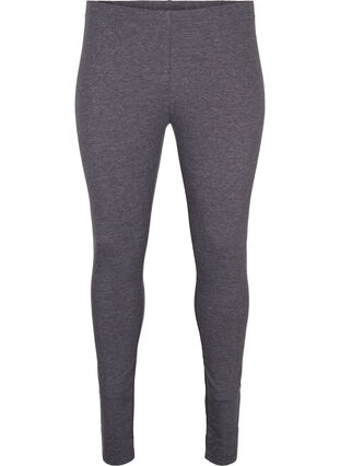 Zizzi Leggings mélangé gris, Dark Grey Melange, Packshot image number 0