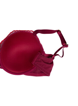 Zizzi Soutien-gorge moulé à motif brodé, Rhododendron, Packshot image number 3