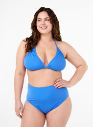 Bas de bikinis à taille haute, Nebulas Blue, Model