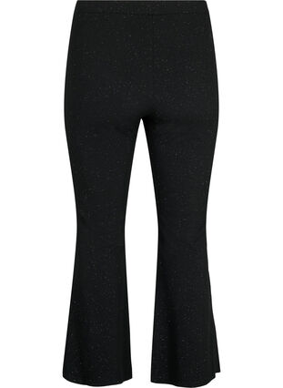 Zizzi Pantalon à paillettes avec coupe bootcut, Black, Packshot image number 1