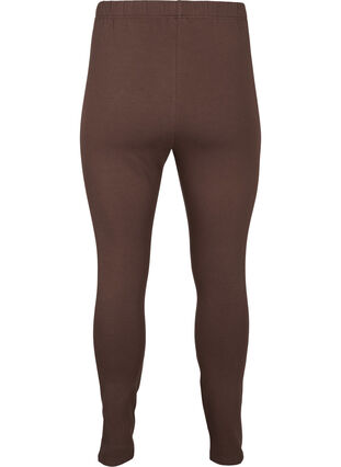 Zizzi Leggings en coton avec doublure, Chocolate Martini, Packshot image number 1