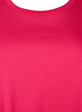 Zizzi Robe t-shirt en coton, Bright Rose, Packshot image number 2