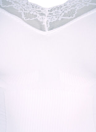 Zizzi Lingerie sculptante, collants avec lacets, Bright White, Packshot image number 2