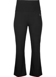 Pantalon d'entraînement évasé à taille haute, Black, Packshot