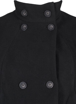 Zizzi Trench court avec coupe trapèze, Black, Packshot image number 2