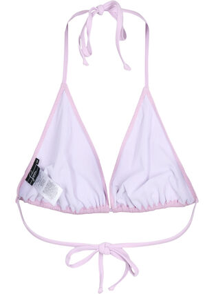 Zizzi Soutien-gorge de bikini triangulaire avec structure en crêpe, Orchid Bouquet, Packshot image number 1