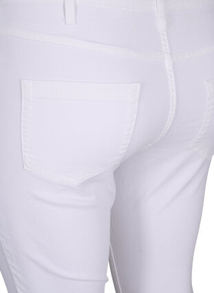 Zizzi Jean Amy super slim taille haute, White, Packshot image number 3