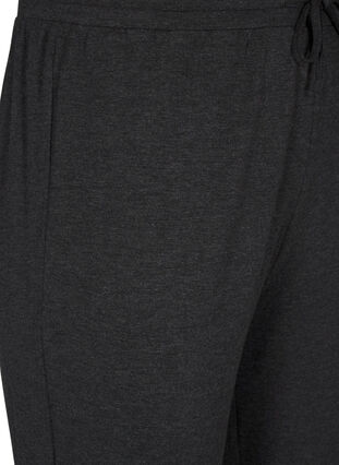 Zizzi Pantalon en jersey taille haute, Dark Grey Melange, Packshot image number 2