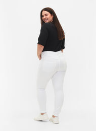 Jean Amy super slim à taille haute, White, Model