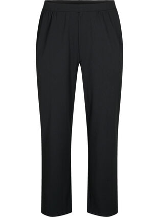 Zizzi FLASH - Pantalon à coupe droite, Black, Packshot image number 0