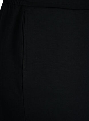 Zizzi Shorts en mélange de modal avec des poches, Black, Packshot image number 3