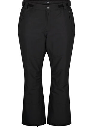 Zizzi Pantalon de ski avec poches et taille ajustable, Black, Packshot image number 0