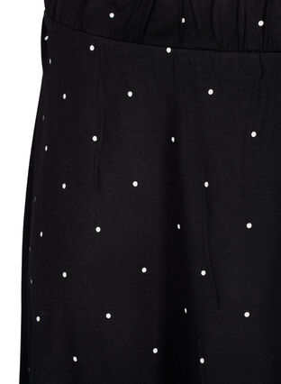 Zizzi Jupe en viscose 2-pack, Black / Black W. dot, Packshot image number 2