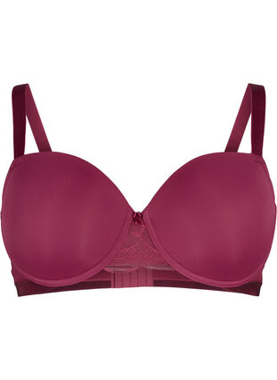 Zizzi Soutien-gorge moulé avec résille, Rhododendron, Packshot image number 0