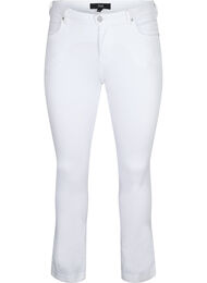 Jeans Emily Slim fit à taille régulière, White, Packshot