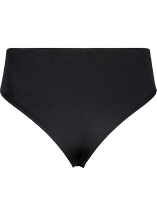 Zizzi Bas de bikini de couleur unie avec taille régulière, Black, Packshot image number 1