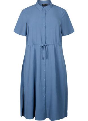 Zizzi Robes chemise à manches courtes, Vintage Indigo, Packshot image number 0