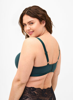 Zizzi Soutien-gorge moulé avec résille, Scarab, Model image number 1