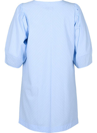 Zizzi Robe avec liens et manches 3/4, Blue Stripe, Packshot image number 1