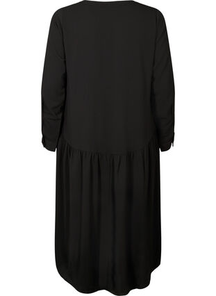 Zizzi Robes midi à manches longues, Black, Packshot image number 1