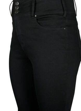 Zizzi Jean Bea super mince avec taille extra haute, Black, Packshot image number 2