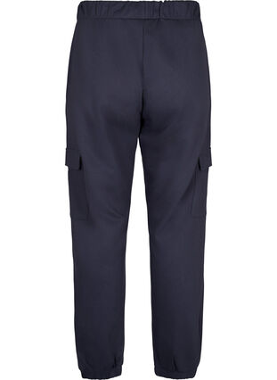 Zizzi Pantalon de survêtement avec poches cargo, Ombre Blue, Packshot image number 1