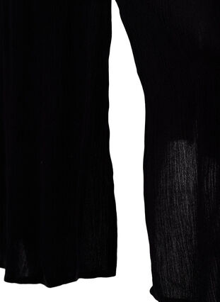 Zizzi Robe chemise à manches courtes en viscose, Black, Packshot image number 3