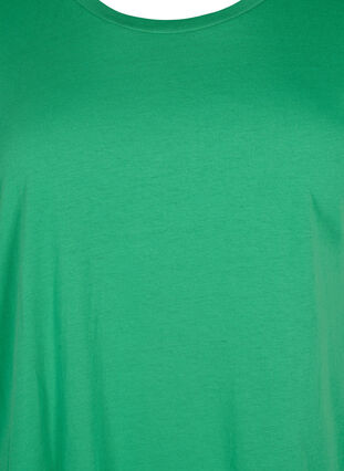 Zizzi T-shirt à manches courtes en mélange de coton, Kelly Green, Packshot image number 2