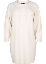 Robe en maille avec motif et perles, Birch Mel., Packshot