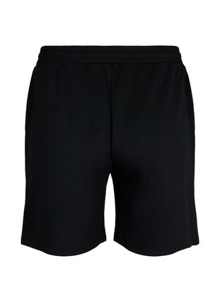 Zizzi Shorts en mélange de modal avec des poches, Black, Packshot image number 1